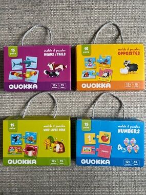 QUOKKA Set of 4 30-Piece Puzzles